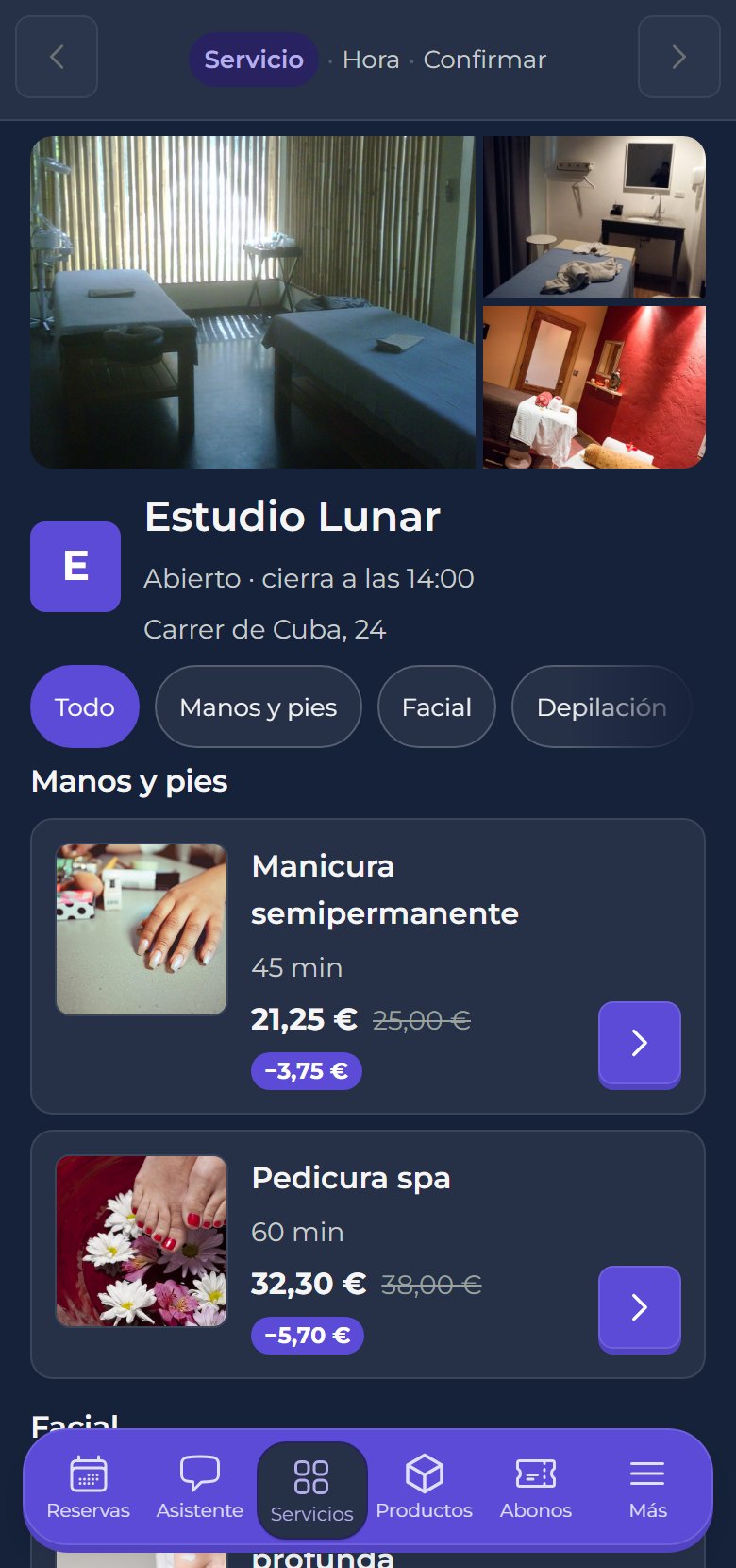 Reserva pública con la marca de Estudio Lunar